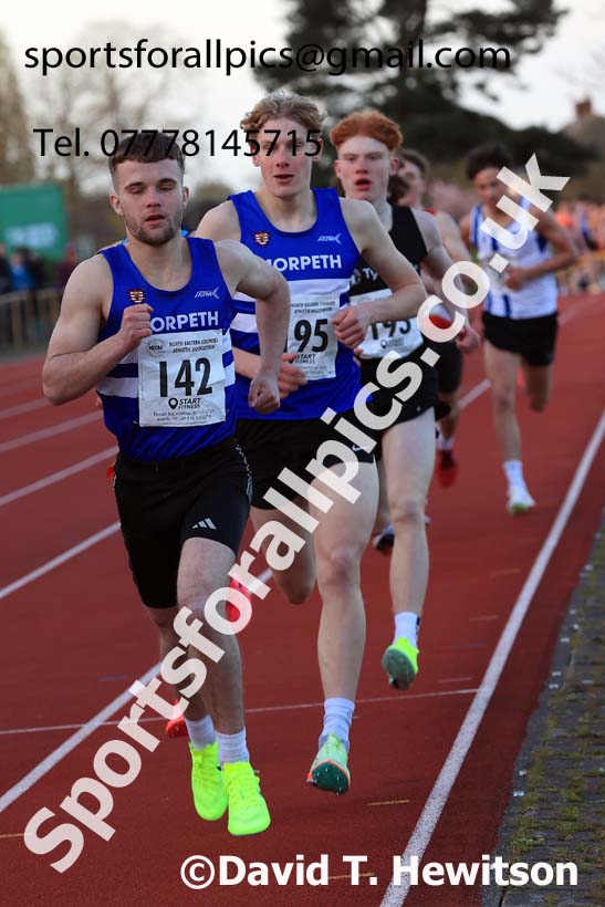 1500 metres, 2024 NEGP 1, Monkton Stadium, Jarrow. Photo: David T. Hewitson/Sports for All Pics